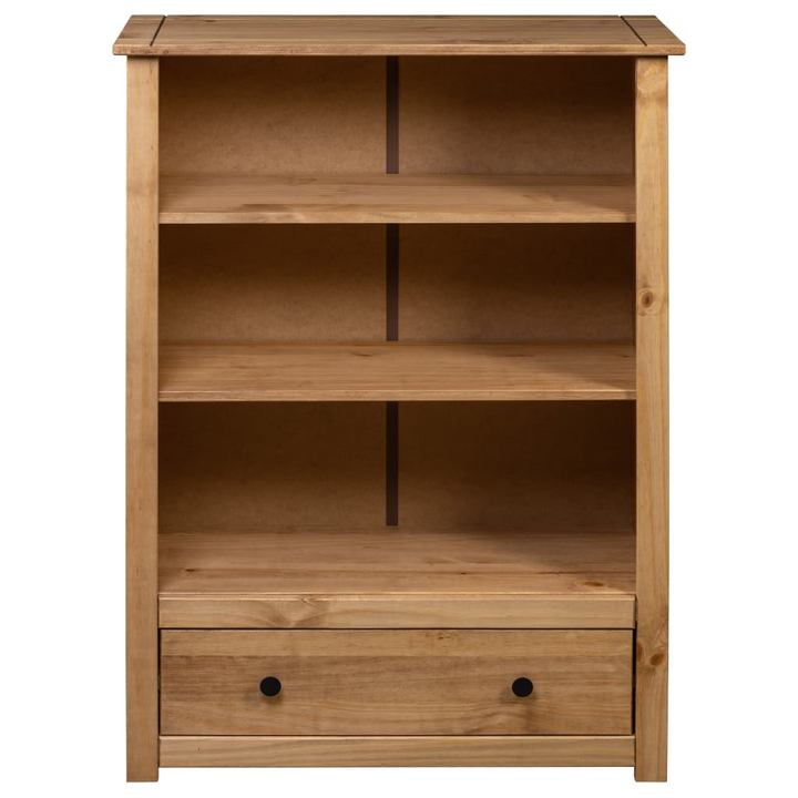 PANAMA Solid Pine Wood Bookcase - 3 Shelves & Drawer, 80x35x110 cm | Rustic Charm for Home & Office - Premium  from Home Treasures - Just £154.99! Shop now at Home Treasures