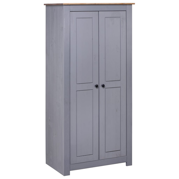 PANAMA Wardrobe in Grey - Stylish & Compact Storage Solution (80 x 50 x 171.5 cm) - Premium  from Home Treasures - Just £350.99! Shop now at Home Treasures