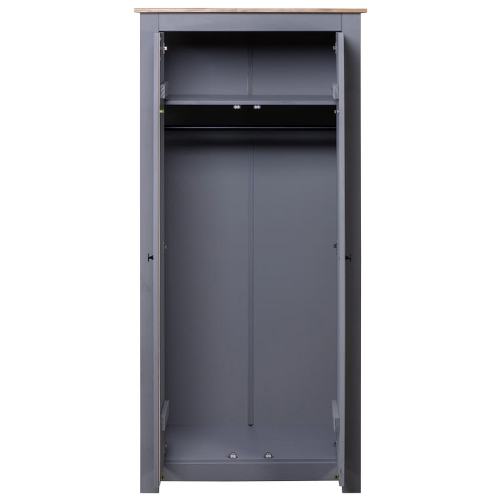 PANAMA Wardrobe in Grey - Stylish & Compact Storage Solution (80 x 50 x 171.5 cm) - Premium  from Home Treasures - Just £350.99! Shop now at Home Treasures