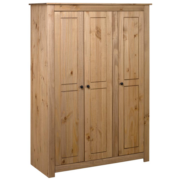 PANAMA 3-Door Wardrobe | Solid Pine Wood, 118x50x171.5 cm | Stylish & Spacious Storage Solution - Premium  from Home Treasures - Just £500.99! Shop now at Home Treasures