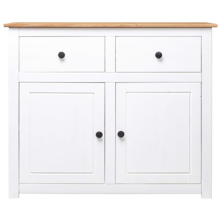 PANAMA Sideboard in White 93x40x80 cm - Solid Pinewood Storage Cabinet | Stylish & Durable Storage Solution - Premium  from Home Treasures - Just £167.99! Shop now at Home Treasures