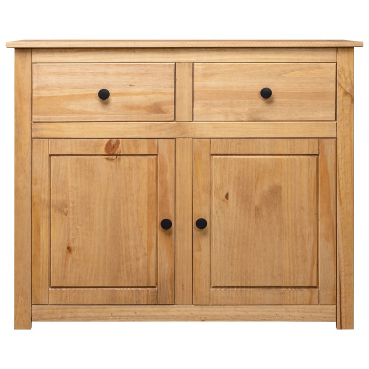 PANAMA Rustic Solid Pinewood Sideboard - 93x40x80 cm with 2 Drawers and 2 Doors - High-Quality Storage Cabinet - Premium  from Home Treasures - Just £181.99! Shop now at Home Treasures