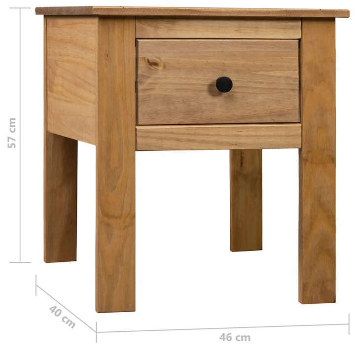 PANAMA Bedside Cabinet 46x40x57 cm Solid Pine Wood - Elegant & Durable Nightstand - Premium  from Home Treasures - Just £53.99! Shop now at Home Treasures