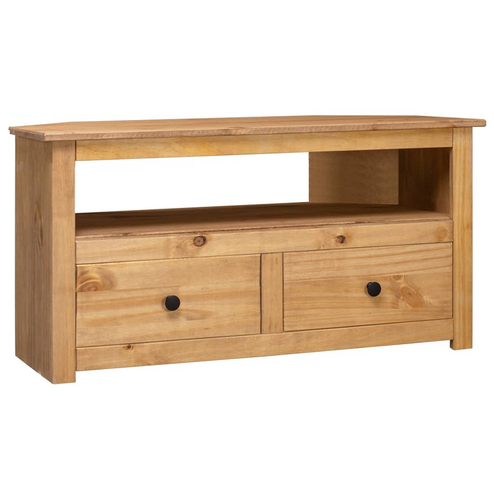 PANAMA Corner TV Cabinet - Solid Pine, 93x49x49 cm, Natural Wood Finish - Perfect for Compact Living Spaces - Premium  from Home Treasures - Just £127.99! Shop now at Home Treasures