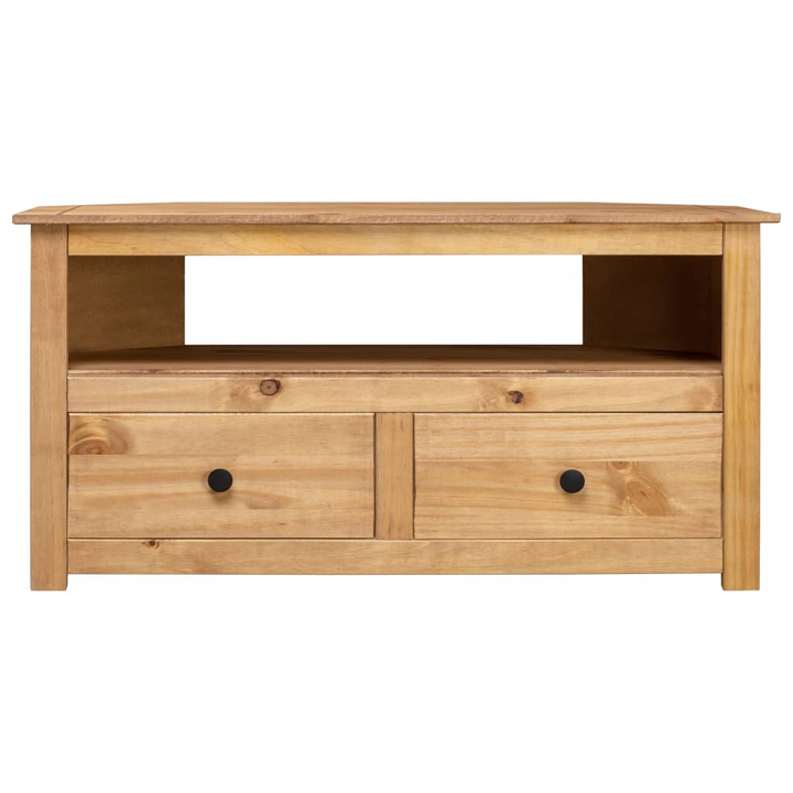 PANAMA Corner TV Cabinet - Solid Pine, 93x49x49 cm, Natural Wood Finish - Perfect for Compact Living Spaces - Premium  from Home Treasures - Just £127.99! Shop now at Home Treasures