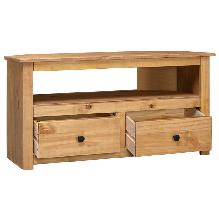 PANAMA Corner TV Cabinet - Solid Pine, 93x49x49 cm, Natural Wood Finish - Perfect for Compact Living Spaces - Premium  from Home Treasures - Just £127.99! Shop now at Home Treasures