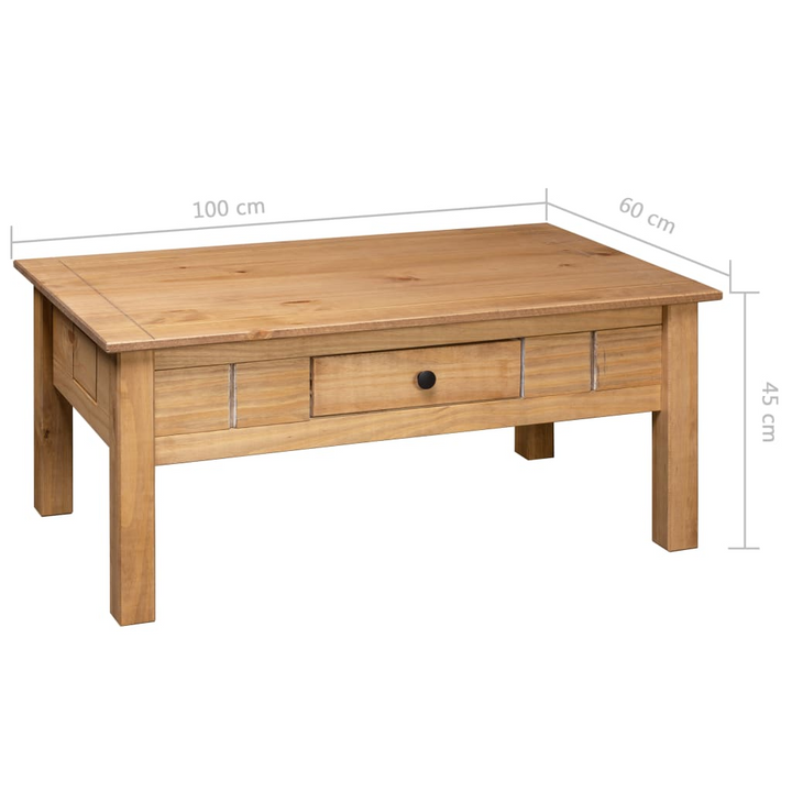 PANAMA Solid Pine Wood Coffee Table | 100x60x45 cm | Classic Design & Durable Build - Premium  from Home Treasures - Just £115.99! Shop now at Home Treasures