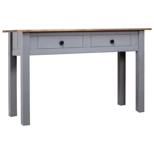 PANAMA Console Table in Grey - Elegant & Sturdy Solid Pine Wood with 2 Drawers, 110x40x72 cm - Premium  from Home Treasures - Just £115.99! Shop now at Home Treasures