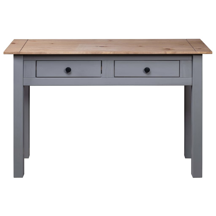 PANAMA Console Table in Grey - Elegant & Sturdy Solid Pine Wood with 2 Drawers, 110x40x72 cm - Premium  from Home Treasures - Just £115.99! Shop now at Home Treasures