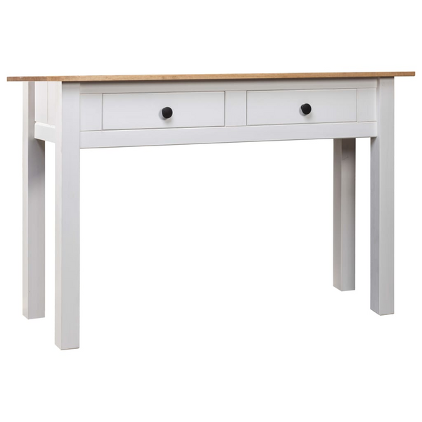 Panama White Console Table - Solid Pine Wood, 110x40x72 cm, Rustic & Stylish - Premium  from Home Treasures - Just £111.99! Shop now at Home Treasures