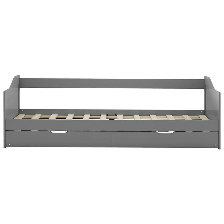 Multi-Functional Pinewood Pull-Out Sofa Bed Frame (Grey) - 90 x 200cm, Ideal for Small Spaces - Premium  from Home Treasures - Just £261.99! Shop now at Home Treasures