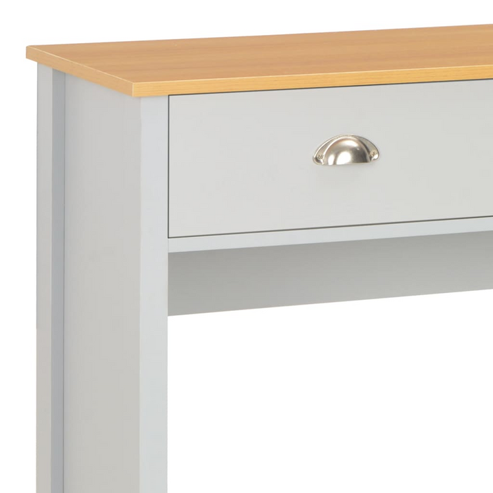 Elegant Grey Console Table with Storage - 97 x 35 x 76 cm | Modern Engineered Wood with Melamine Finish - Premium  from Home Treasures - Just £103.99! Shop now at Home Treasures