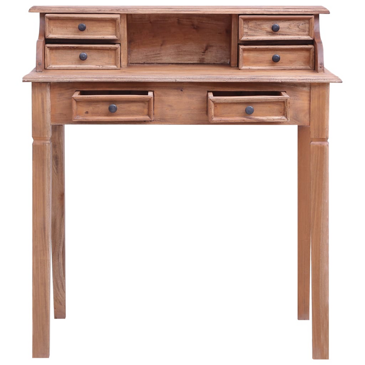 Rustic Solid Reclaimed Wood Writing Desk with Drawers - 90 x 50 x 101cm, Eco-Friendly & Stylish - Premium  from Home Treasures - Just £251.99! Shop now at Home Treasures