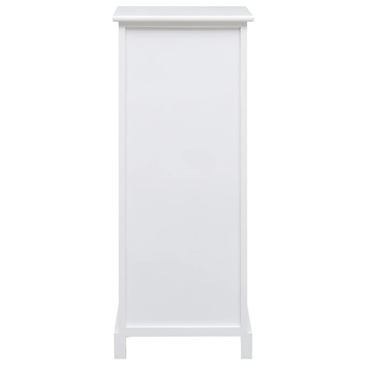 Elegant Paulownia Wood Side Cabinet - White (35 x 30 x 90cm) | Perfect for Bedrooms & Living Rooms - Premium  from Home Treasures - Just £128.99! Shop now at Home Treasures