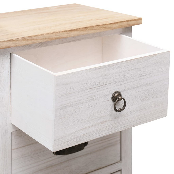 Stylish & Functional Paulownia Wood Side Cabinet in White - Perfect for Any Room - Premium  from Home Treasures - Just £100.99! Shop now at Home Treasures