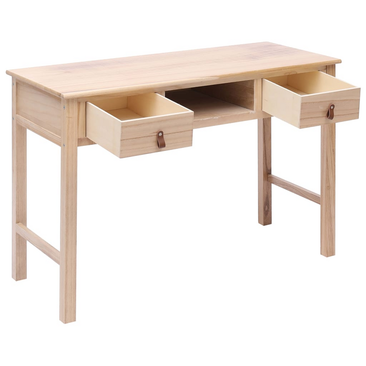 Natural Writing Desk - 110 x 45 x 76 cm | Vintage Charm, Durable Build, Multi-Functional - Premium  from Home Treasures - Just £157.99! Shop now at Home Treasures