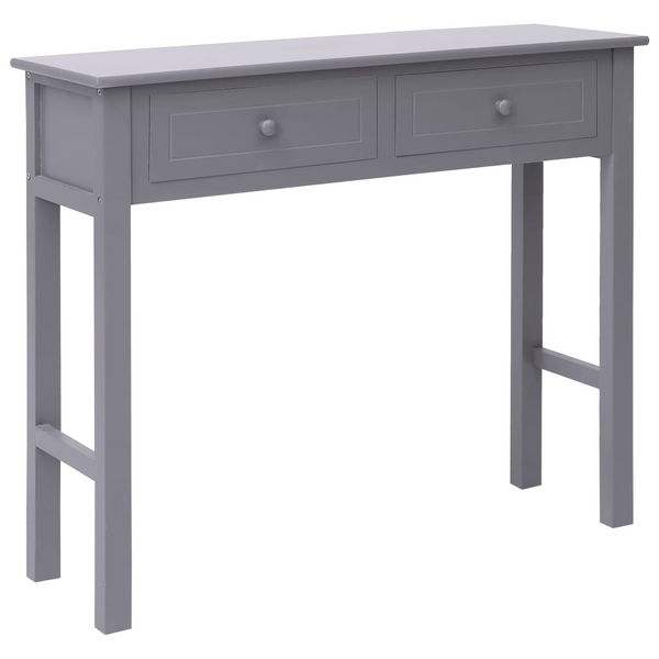 Elegant Console Table with 2 Drawers in Grey | 90 x 30 x 77 cm | Durable Wood Construction - Premium  from Home Treasures - Just £109.99! Shop now at Home Treasures