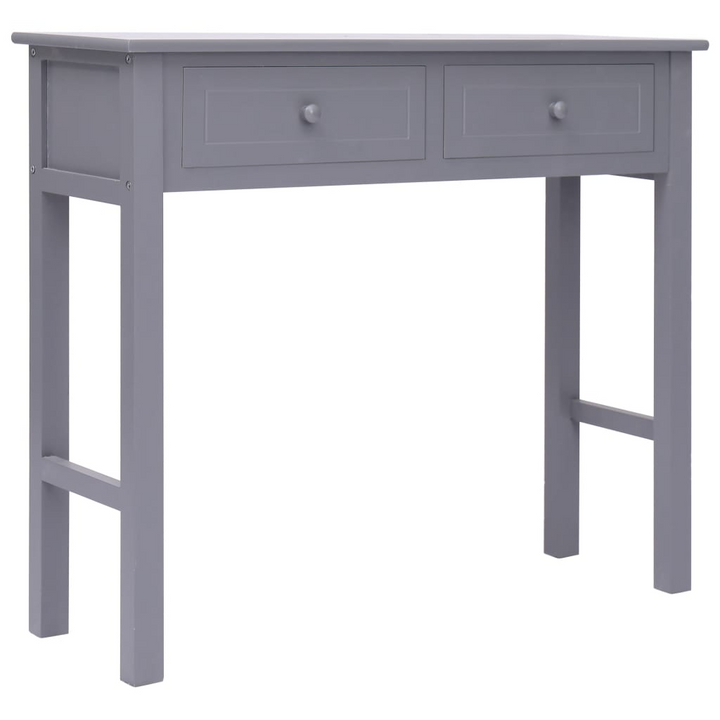 Elegant Console Table with 2 Drawers in Grey | 90 x 30 x 77 cm | Durable Wood Construction - Premium  from Home Treasures - Just £109.99! Shop now at Home Treasures