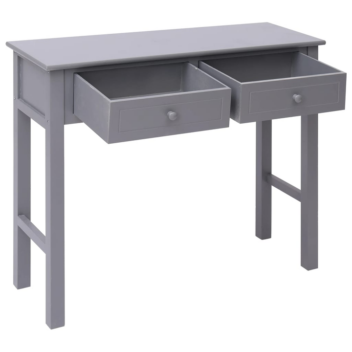 Elegant Console Table with 2 Drawers in Grey | 90 x 30 x 77 cm | Durable Wood Construction - Premium  from Home Treasures - Just £109.99! Shop now at Home Treasures