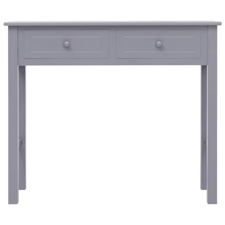 Elegant Console Table with 2 Drawers in Grey | 90 x 30 x 77 cm | Durable Wood Construction - Premium  from Home Treasures - Just £109.99! Shop now at Home Treasures