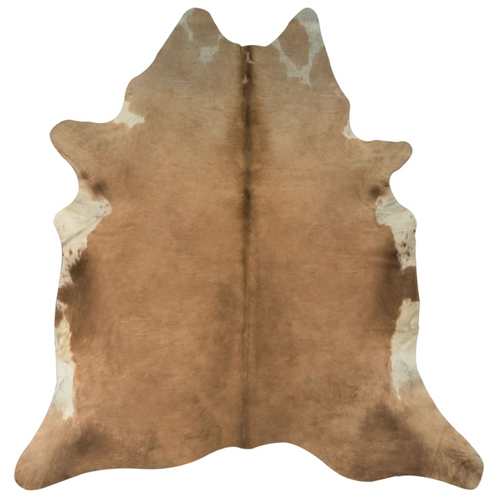 Real Cow Hide Rug in Brown and White - Luxurious 150x170 cm Genuine Leather Area Rug - Premium  from Home Treasures - Just £198.99! Shop now at Home Treasures