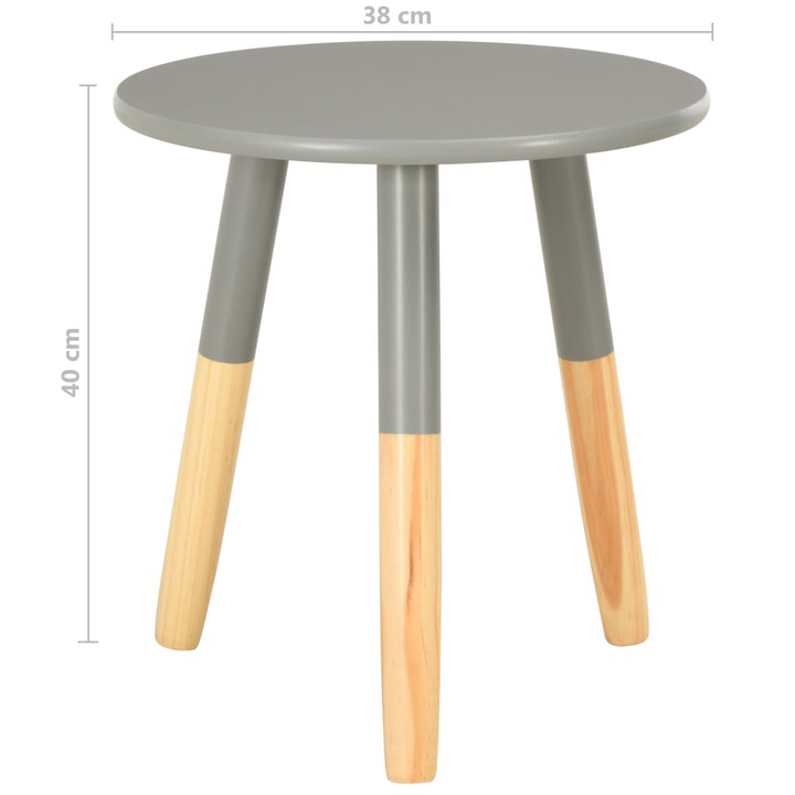 Elegant Solid Pine Side Tables, Set of 2 in Grey - Scandinavian Design, Multi-functional, Durable - Premium  from Home Treasures - Just £52.99! Shop now at Home Treasures