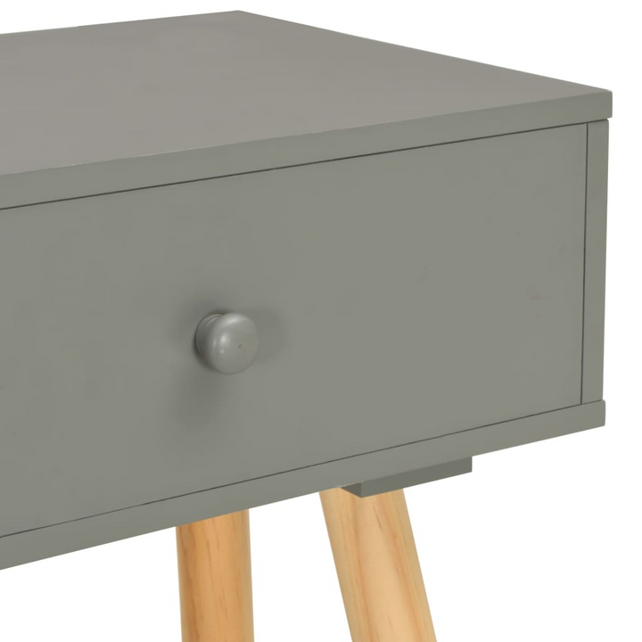 Set of 2 Solid Pine Bedside Tables in Grey – Stylish and Durable Nightstands for Bedroom or Living Room - Premium  from Home Treasures - Just £97.99! Shop now at Home Treasures