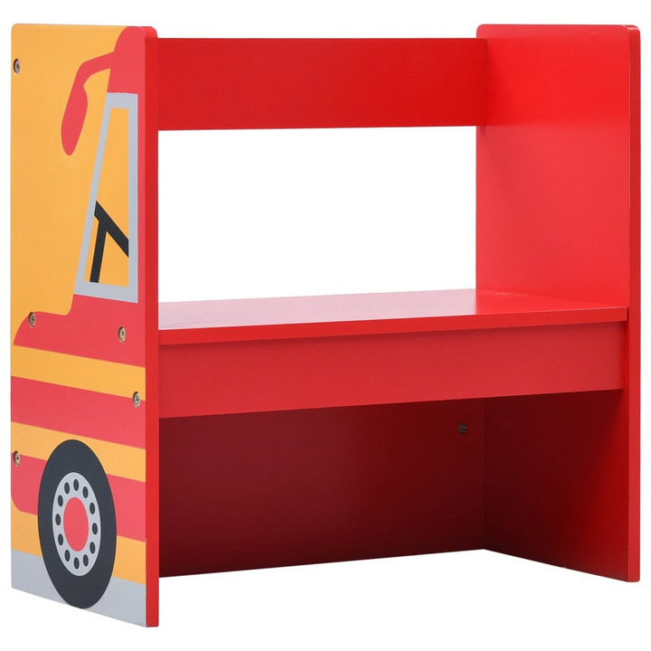 3 Piece Childrens Chair Table Set - Fire Truck Design | Wooden Furniture with Blackboard Top - Premium  from Home Treasures - Just £116.99! Shop now at Home Treasures