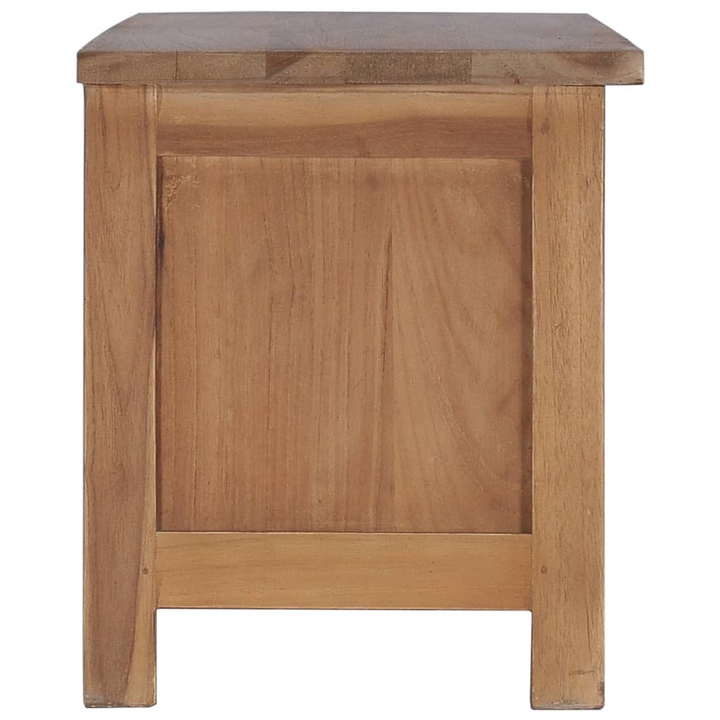 Teak TV Cabinet (Natural) – Handcrafted Solid Wood, Ample Storage, Rustic Design - Premium  from Home Treasures - Just £171.99! Shop now at Home Treasures