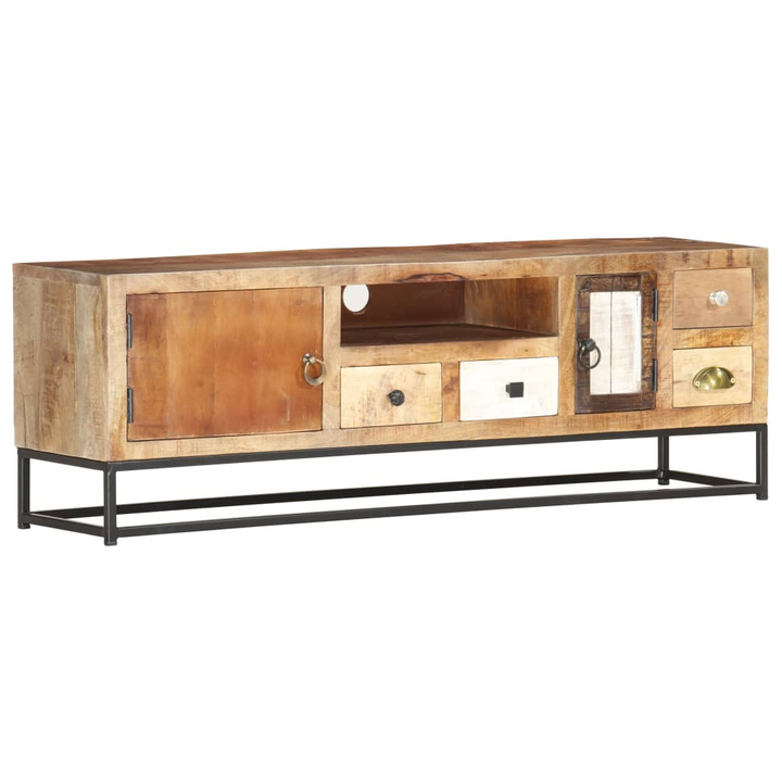 Reclaimed Wood TV Cabinet - Handcrafted Rustic Console with Industrial Style, Ample Storage, and Unique Golden Finish - Premium  from Home Treasures - Just £290.99! Shop now at Home Treasures