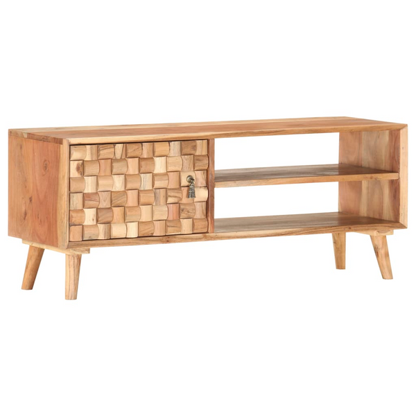 Solid Acacia Wood TV Cabinet - Elegant and Durable Storage Solution for Your Living Room - Premium  from Home Treasures - Just £141.99! Shop now at Home Treasures