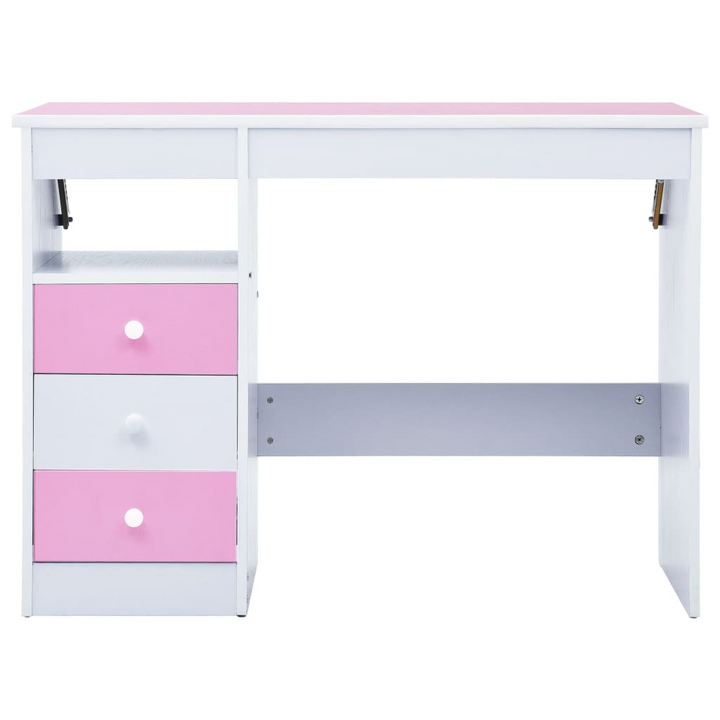 Adjustable Children's Drawing and Study Desk - Pink & White, 100 x 55 x (73-87) cm | Perfect for Study, Reading, and Art - Premium  from Home Treasures - Just £138.99! Shop now at Home Treasures