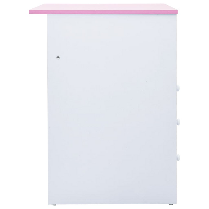 Adjustable Children's Drawing and Study Desk - Pink & White, 100 x 55 x (73-87) cm | Perfect for Study, Reading, and Art - Premium  from Home Treasures - Just £138.99! Shop now at Home Treasures