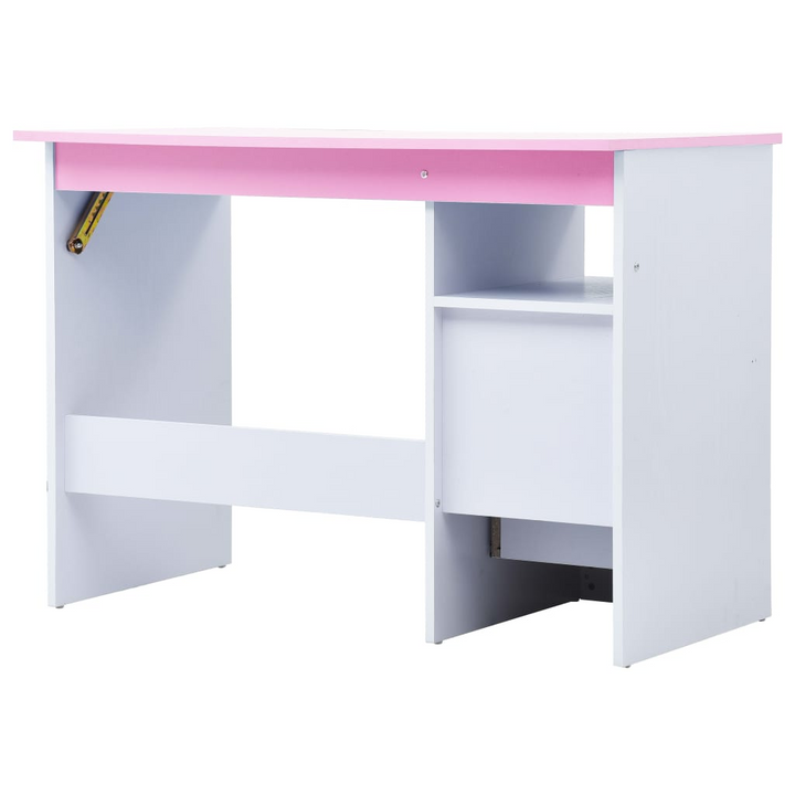 Adjustable Children's Drawing and Study Desk - Pink & White, 100 x 55 x (73-87) cm | Perfect for Study, Reading, and Art - Premium  from Home Treasures - Just £138.99! Shop now at Home Treasures