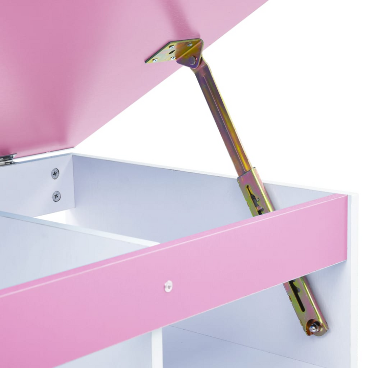 Adjustable Children's Drawing and Study Desk - Pink & White, 100 x 55 x (73-87) cm | Perfect for Study, Reading, and Art - Premium  from Home Treasures - Just £138.99! Shop now at Home Treasures