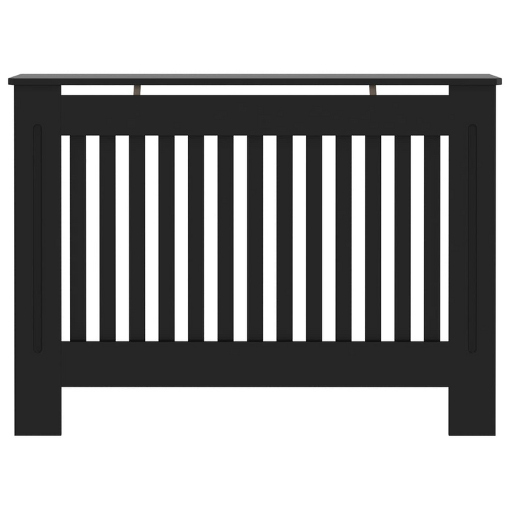 Elegant Black Radiator Cover - 112x19x81.5 cm | Stylish & Durable MDF Cabinet with Modern Slatted Design - Premium  from Home Treasures - Just £86.99! Shop now at Home Treasures