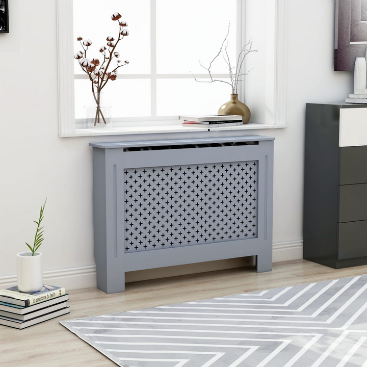 Anthracite Radiator Cover - Stylish MDF Cabinet with Water-Based Lacquer Finish, 112x19x81.5 cm | Modern Home Decor - Premium  from Home Treasures - Just £111.99! Shop now at Home Treasures