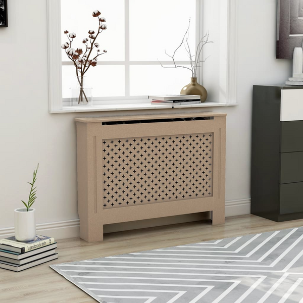 Elegant Radiator Cover 112x19x81.5 cm | Stylish MDF Modern Slatted Design | Extra Shelf Space for Decor - Premium  from Home Treasures - Just £105.99! Shop now at Home Treasures