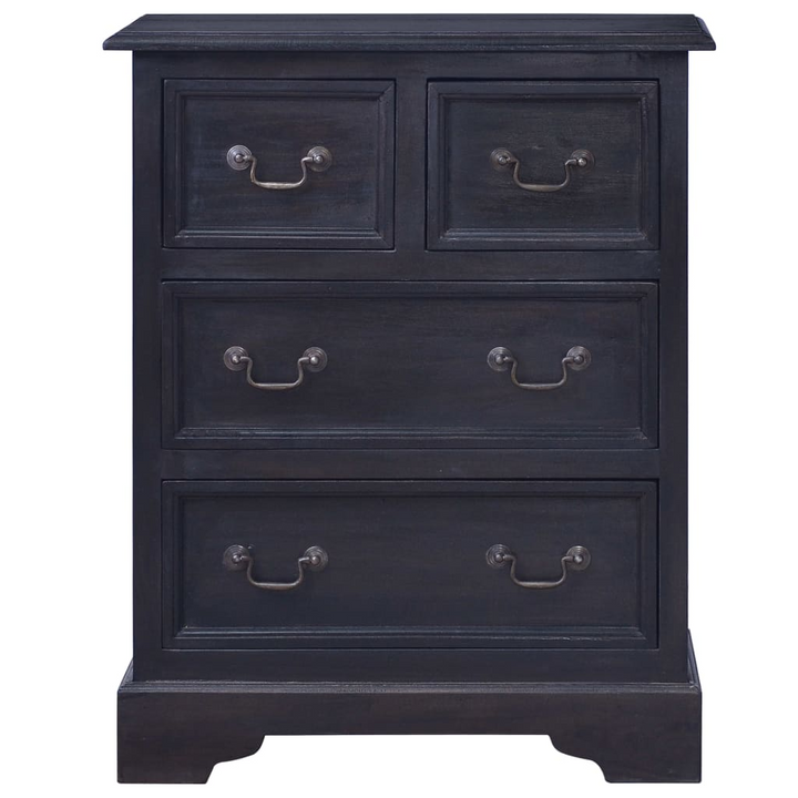 Elegant Solid Mahogany Chest of Drawers (Light Black/Coffee) - Handmade, Durable & Spacious Storage Solution - Premium  from Home Treasures - Just £208.99! Shop now at Home Treasures