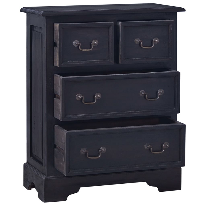 Elegant Solid Mahogany Chest of Drawers (Light Black/Coffee) - Handmade, Durable & Spacious Storage Solution - Premium  from Home Treasures - Just £208.99! Shop now at Home Treasures