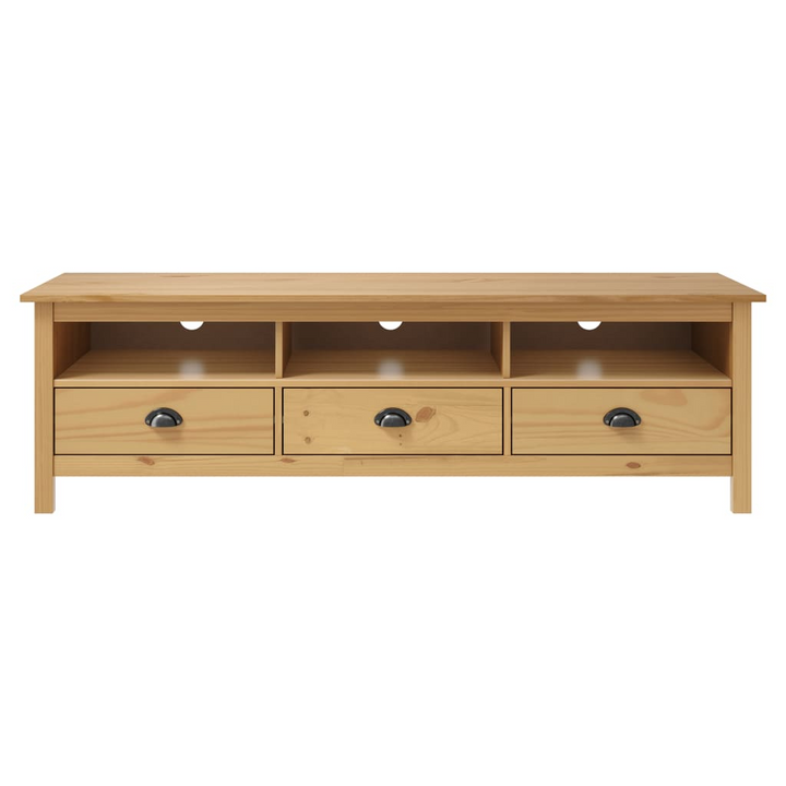 HILL TV Cabinet | Retro Design | Honey Brown | Solid Pine Wood | 158x40x47 cm - Elegant & Durable TV Stand - Premium  from Home Treasures - Just £144.99! Shop now at Home Treasures