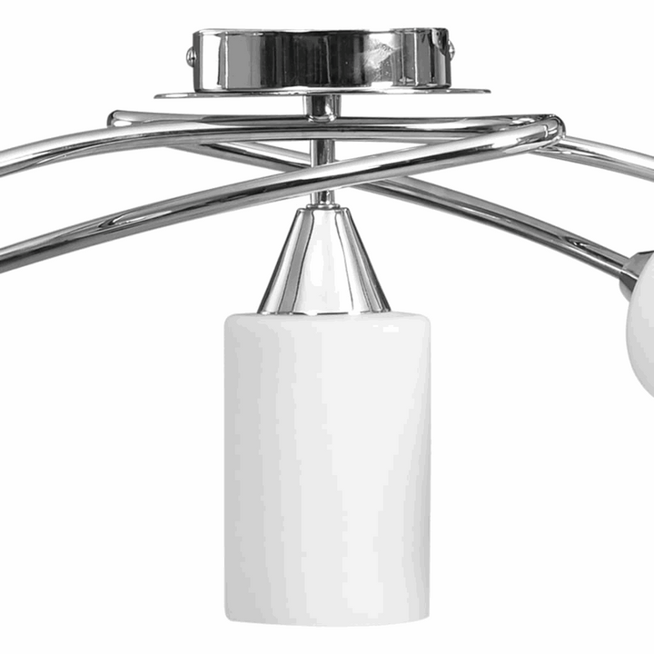 Elegant Ceiling Light with White Ceramic Cone Shades - Contemporary Style for Living Rooms and Bedrooms - Premium  from Home Treasures - Just £45.99! Shop now at Home Treasures