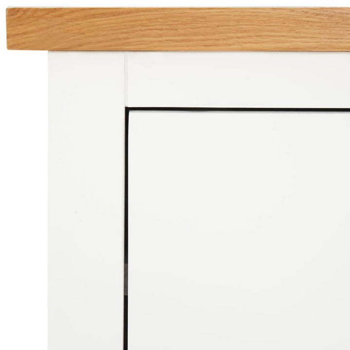 Stylish Solid Oak Chest of Drawers in White - 80 x 35 x 75cm | Modern & Durable Storage Solution - Premium  from Home Treasures - Just £242.99! Shop now at Home Treasures