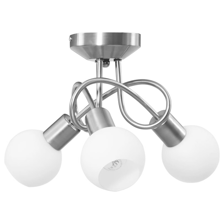 Elegant Ceiling Lamp with Ceramic Bowl Shades - White | Modern, Stylish Lighting for Living Room & Bedroom - Premium  from Home Treasures - Just £42.99! Shop now at Home Treasures