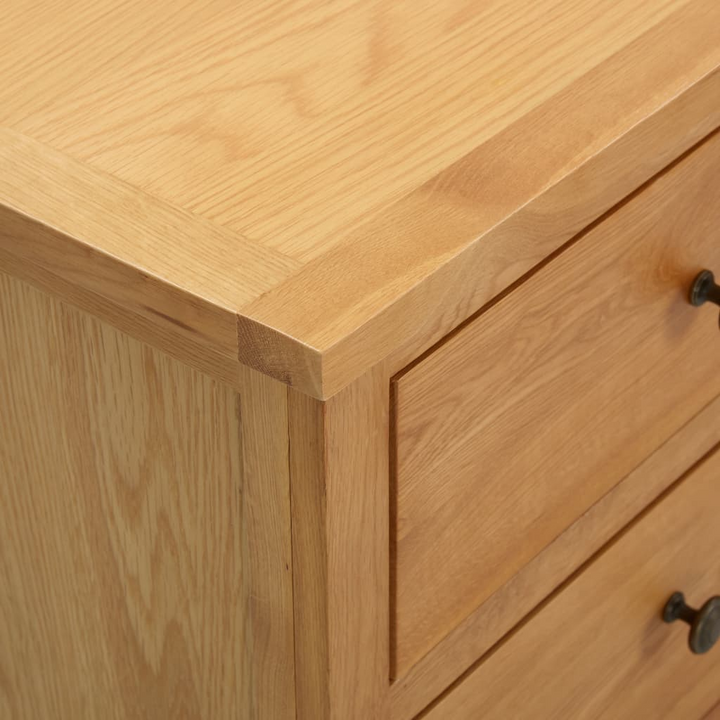 Rustic Solid Oak Chest of Drawers - Spacious 6-Drawer Storage - 105 x 33.5 x 73cm - Premium  from Home Treasures - Just £308.99! Shop now at Home Treasures