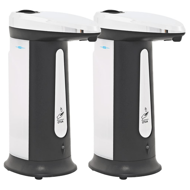 Automatic Soap Dispensers - Set of 2 with Infrared Sensor, Touch-Free Operation, and Chime - 800ml Capacity - Ideal for Kitchen & Bathroom - Premium  from Home Treasures - Just £31.99! Shop now at Home Treasures