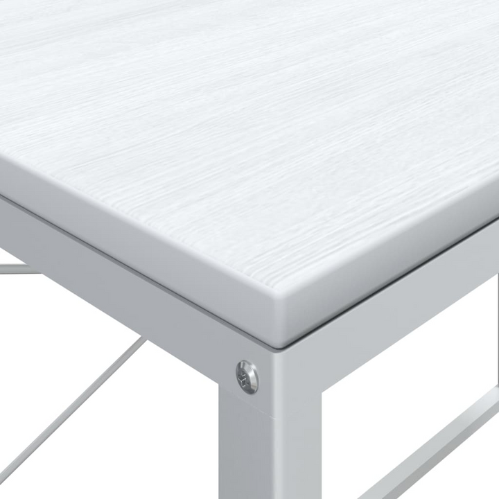 Modern White Work Desk - 110 x 60 x 70 cm | Sleek & Sturdy Office Furniture - Premium  from Home Treasures - Just £85.99! Shop now at Home Treasures