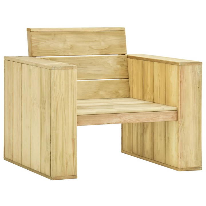 Rustic Impregnated Pinewood 3 Piece Garden Lounge Set - Weather-Resistant & Durable Outdoor Furniture for Patio, Terrace & Garden - Premium  from Home Treasures - Just £318.99! Shop now at Home Treasures