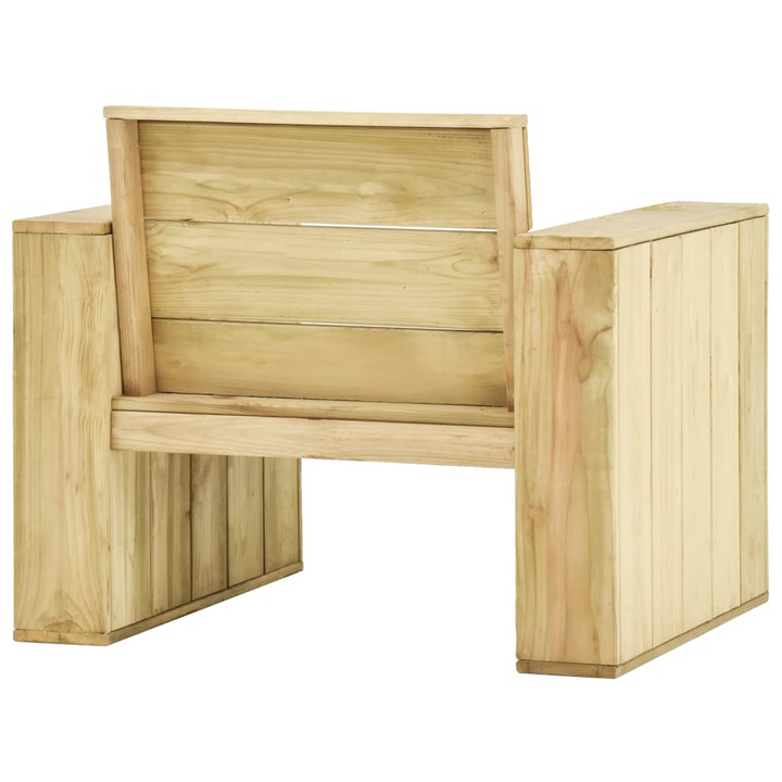 Rustic Impregnated Pinewood 3 Piece Garden Lounge Set - Weather-Resistant & Durable Outdoor Furniture for Patio, Terrace & Garden - Premium  from Home Treasures - Just £318.99! Shop now at Home Treasures