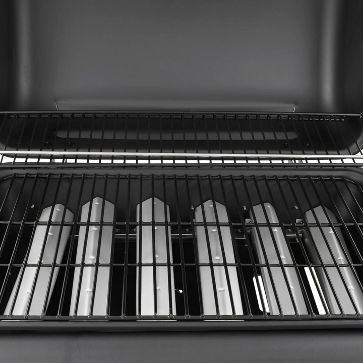 Premium Gas BBQ Grill with 6 Burners - Black | Heavy-Duty Outdoor Cooking Station - Premium BBQ from Home Treasures - Just £243.99! Shop now at Home Treasures